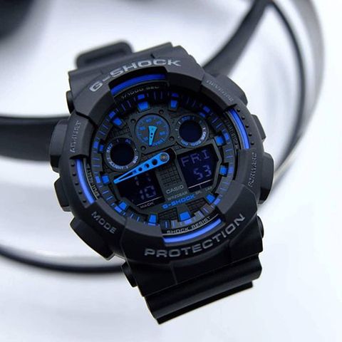  CASIO G-SKOCK GA-100-1A2DR CHÍNH HÃNG 