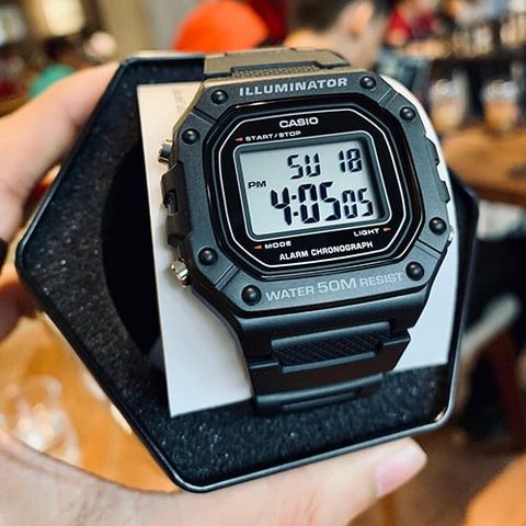  CASIO NAM W-218H-1AVDF CHÍNH HÃNG 