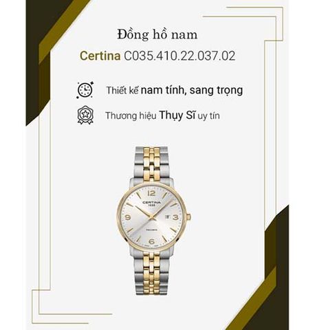  CERTINA NAM C035.410.22.037.02 CHÍNH HÃNG 