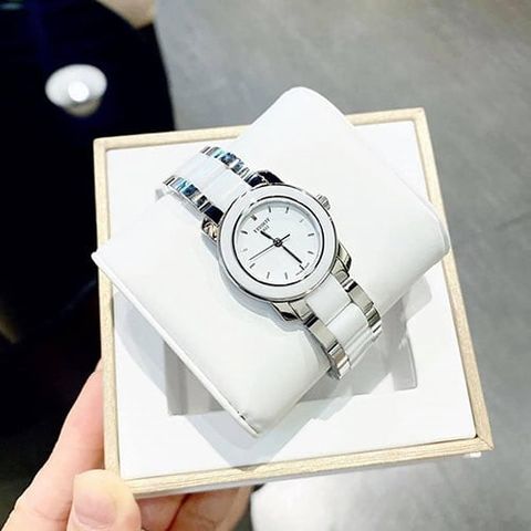  TISSOT NỮ T064.210.22.011.00 DÂY ĐÁ CERAMIC CHÍNH HÃNG 