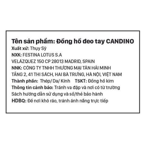  Đồng hồ Nữ Candino Lady Elegance C4721/1 