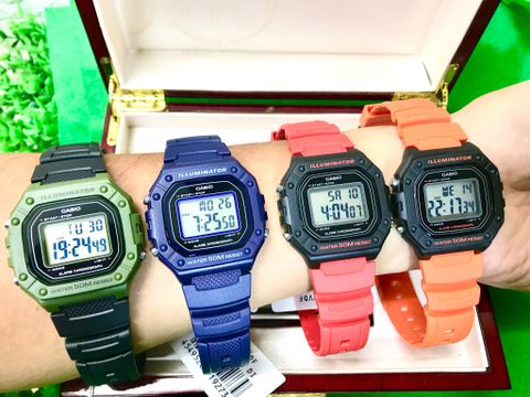  CASIO NAM W-218H-2AVDF CHÍNH HÃNG 