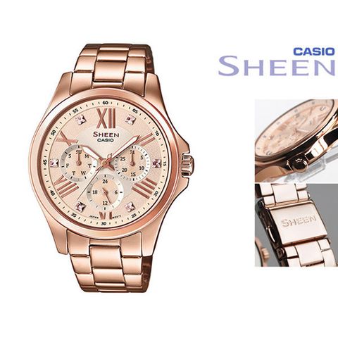  CASIO NỮ SHEEN SHE-3806PG-7AUDR CHÍNH HÃNG 