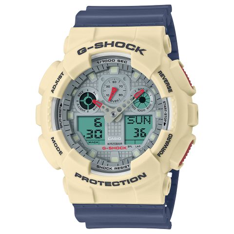 ĐỒNG HỒ NAM CASIO G-SKOCK GA-100PC-7A2 CHÍNH HÃNG 