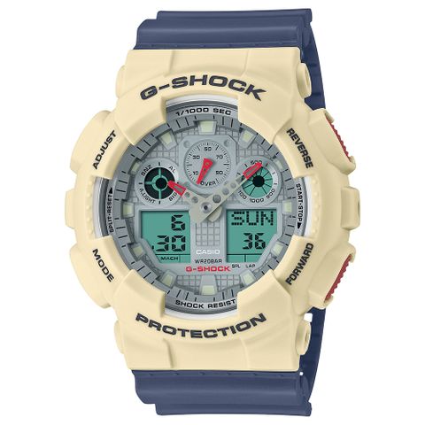  CASIO G-SKOCK GA-100PC-7A2 CHÍNH HÃNG 