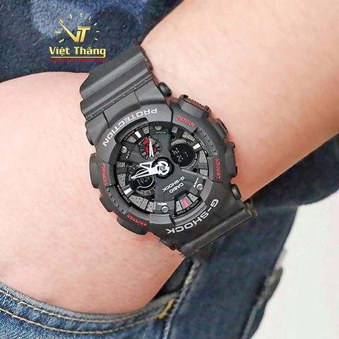  CASIO NAM G-SHOCK GA-120-1ADR CHÍNH HÃNG 