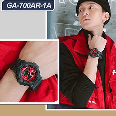  CASIO G-SHOCK GA-700AR-1ADR CHÍNH HÃNG 