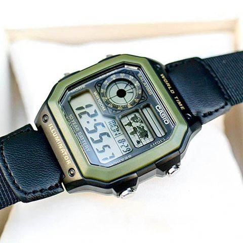  CASIO NAM AE-1200WHB-1BVDF CHÍNH HÃNG 