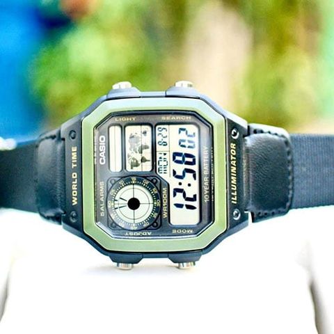  CASIO NAM AE-1200WHB-1BVDF CHÍNH HÃNG 