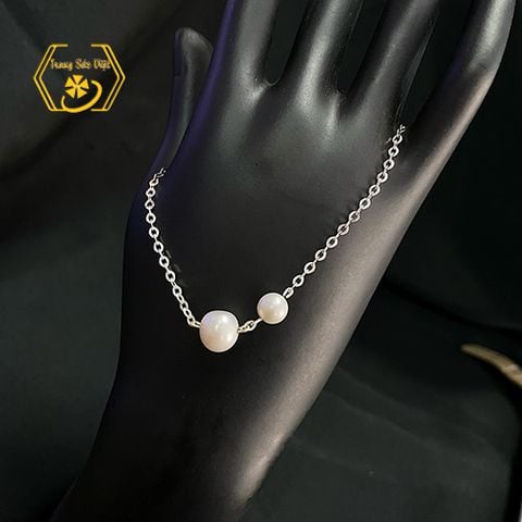  DÂY CHUYỀN OPAL BẠC Ý NGỌC TRAI TRẮNG 