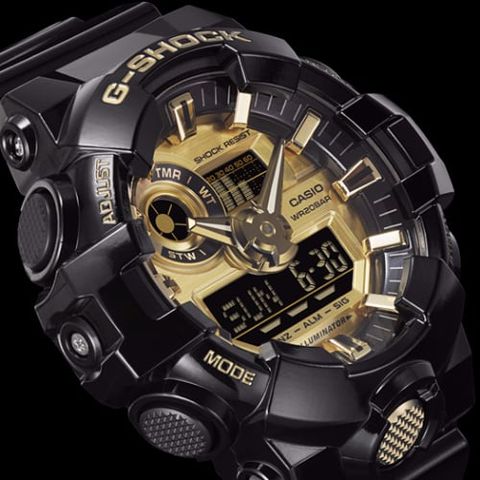  CASIO G-SHOCK GA-710GB-1ADR CHÍNH HÃNG 