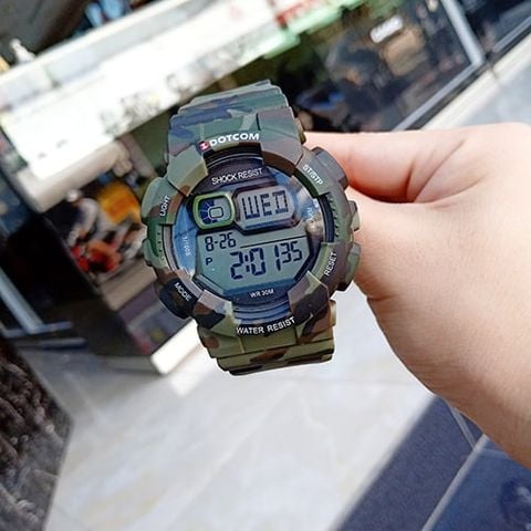  ĐỒNG HỒ THỂ THAO DOTCOM DC3037G 2 MÀU CHÍNH HÃNG 