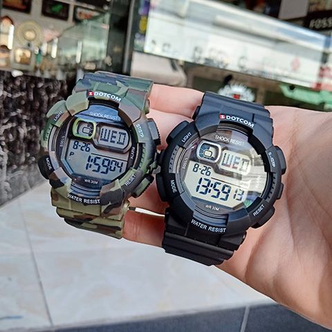  ĐỒNG HỒ THỂ THAO DOTCOM DC3037G 2 MÀU CHÍNH HÃNG 