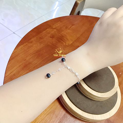  LẮC TAY OPAL BẠC Ý NGỌC TRAI XANH 