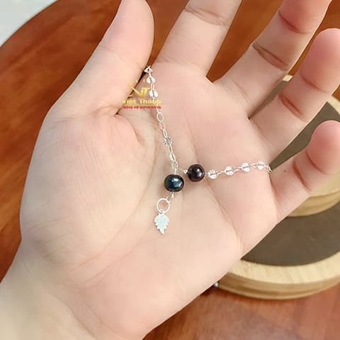  LẮC TAY OPAL BẠC Ý NGỌC TRAI XANH 