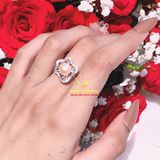  NHẪN ESME  BẠC Ý ĐÍNH ĐÁ NGỌC TRAI 