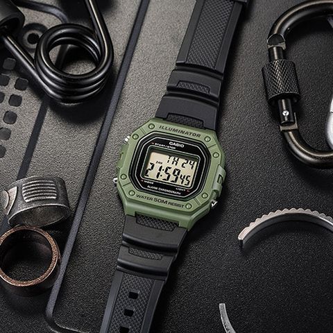  CASIO NAM W-218H-3AVDF CHÍNH HÃNG 