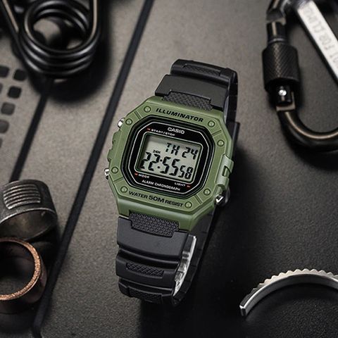  CASIO NAM W-218H-3AVDF CHÍNH HÃNG 