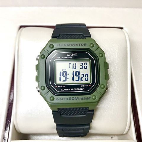  CASIO NAM W-218H-3AVDF CHÍNH HÃNG 
