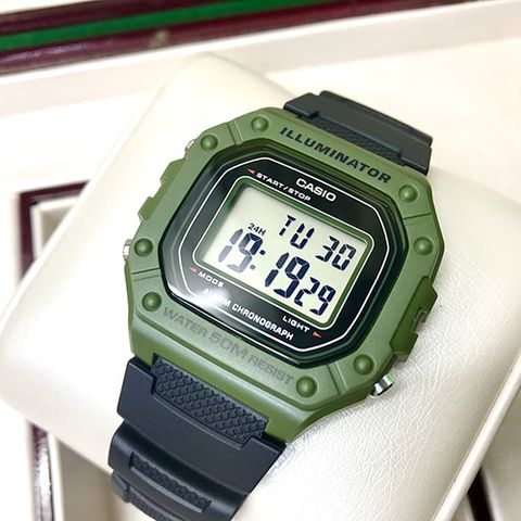  CASIO NAM W-218H-3AVDF CHÍNH HÃNG 