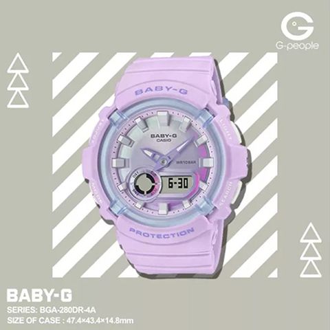  CASIO NỮ BABY-G BGA-280DR-4ADR CHÍNH HÃNG 