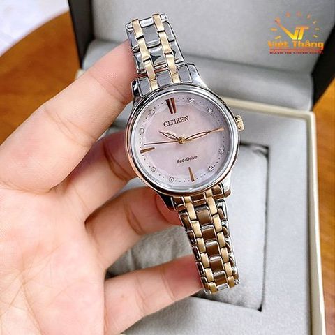  CITIZEN NỮ ECO-DRIVE EM0896-89Y CHÍNH HÃNG 