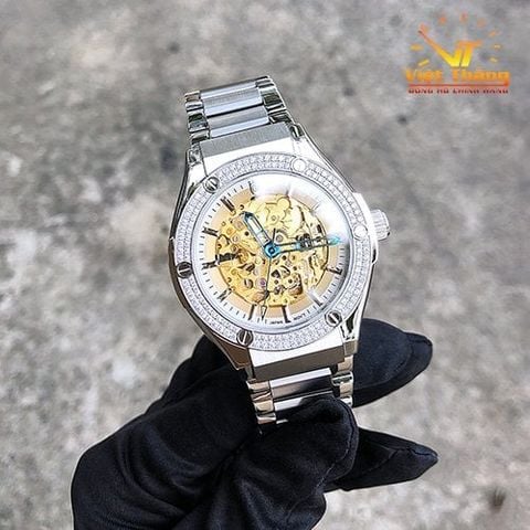  OLYM PIANUS NAM OP990-45.24ADGS-TRẮNG CHÍNH HÃNG 