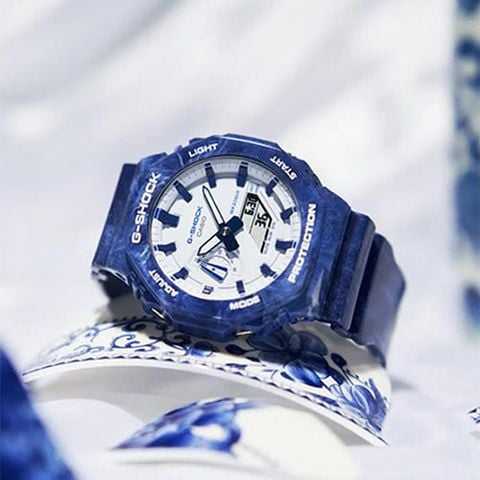  CASIO NAM G-SHOCK GA-2100BWP-2ADR CHÍNH HÃNG 