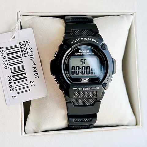 ĐỒNG HỒ NAM CASIO W-219H-1AVDF CHÍNH HÃNG 