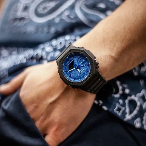  CASIO NAM G-SHOCK GA-2100BP-1ADR CHÍNH HÃNG 