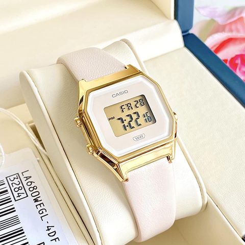  CASIO NỮ LA680WEGL-4DF CHÍNH HÃNG 