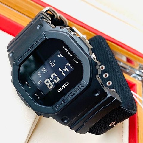  CASIO G-SHOCK DW-5600BBN-1DR CHÍNH HÃNG 