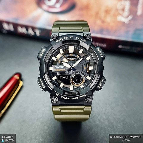  CASIO NAM AEQ-110W-3AVDF CHÍNH HÃNG 