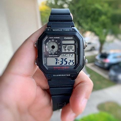  CASIO NAM AE-1200WH-1AVDF CHÍNH HÃNG 