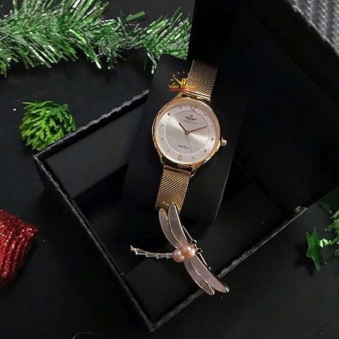  SET QUÀ DÀNH CHO NỮ ( ĐỒNG HỒ SRWATCH SL1605.1402TE + CÀI ÁO OPAL) 