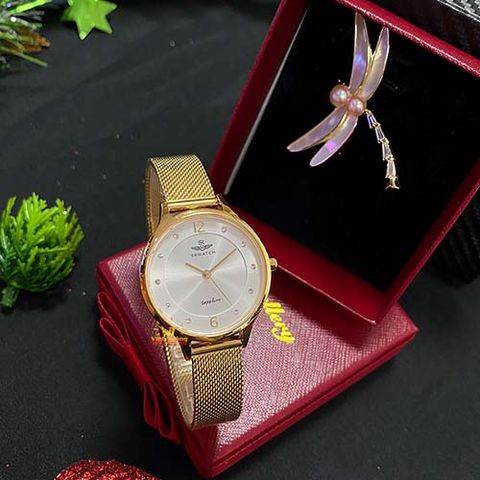  SET QUÀ DÀNH CHO NỮ ( ĐỒNG HỒ SRWATCH SL1605.1402TE + CÀI ÁO OPAL) 