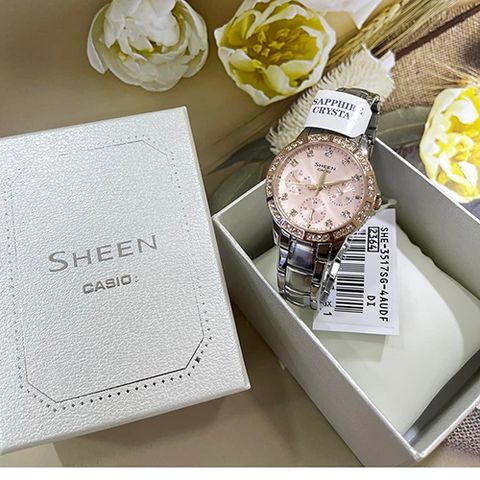  CASIO NỮ SHEEN SHE-3517SG-4AUDF CHÍNH HÃNG 