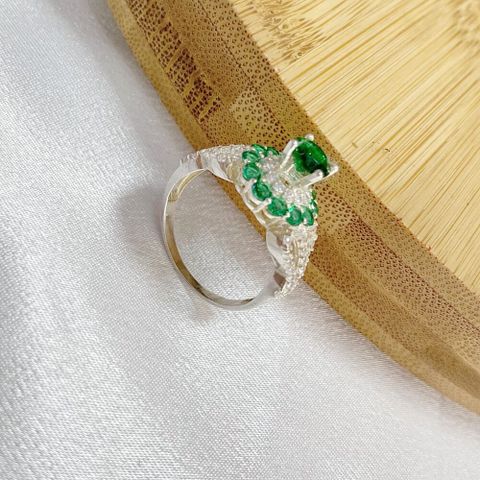  NHẪN OPAL BẠC Ý ĐÍNH ĐÁ ROSS 