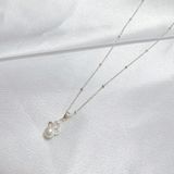  DÂY CHUYỀN OPAL BẠC Ý MẶT ĐÍNH ĐÁ VÀ NGỌC TRAI 