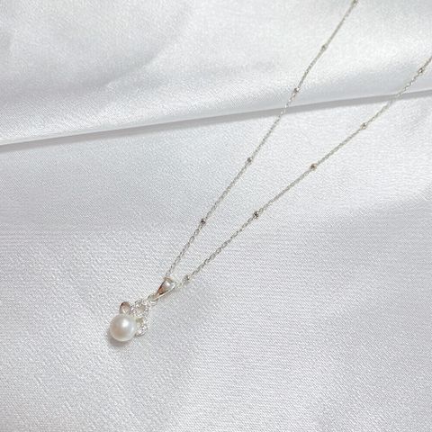  DÂY CHUYỀN OPAL BẠC Ý MẶT ĐÍNH ĐÁ VÀ NGỌC TRAI 