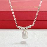  DÂY CHUYỀN OPAL BẠC Ý MẶT ĐÍNH ĐÁ VÀ NGỌC TRAI 