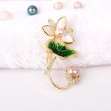  CÀI ÁO OPAL HOA SEN ĐÍNH ĐÁ VÀ NGỌC TRAI 