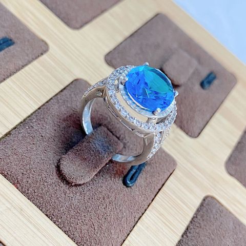  NHẪN OPAL BẠC Ý ĐÍNH ĐÁ 