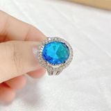  NHẪN OPAL BẠC Ý ĐÍNH ĐÁ 
