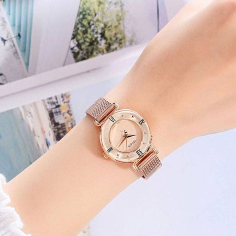  JULIUS NỮ JA-728D VÀNG HỒNG CHÍNH HÃNG 