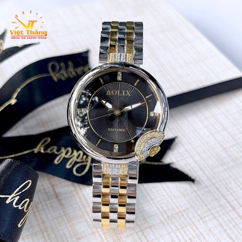  AOLIX NỮ AL1055KT DEMI MẶT ĐEN CHÍNH HÃNG 