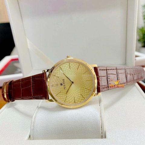 ĐỒNG HỒ NAM NEOS M40577-DA NÂU M.VÀNG CHÍNH HÃNG 