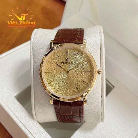  ĐỒNG HỒ NAM NEOS M40577-DA NÂU M.VÀNG CHÍNH HÃNG 