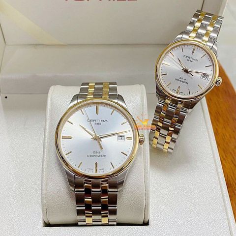  ĐỒNG HỒ CERTINA CẶP ĐÔI C033.451.22.031.00 & C033.251.22.031.00 CHÍNH HÃNG 