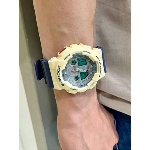  ĐỒNG HỒ NAM CASIO G-SKOCK GA-100PC-7A2 CHÍNH HÃNG 